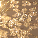 Luz Sputnik Única Moderna de Cristal con 9 Luces de Fuegos Artificiales