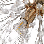 Luz Sputnik Única Moderna de Cristal con 9 Luces de Fuegos Artificiales