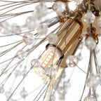 Luz Sputnik Única Moderna de Cristal con 9 Luces de Fuegos Artificiales