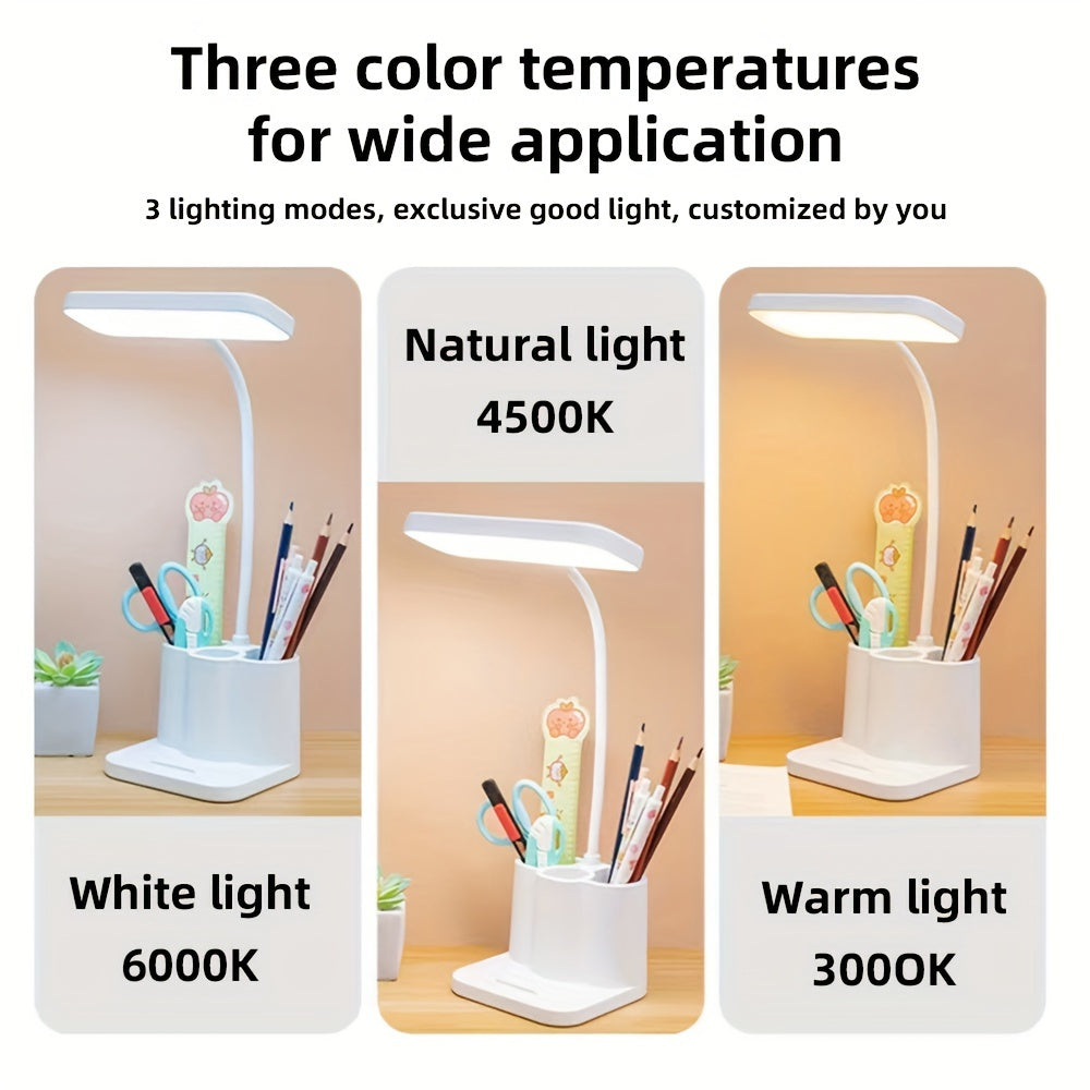 Lámpara de Escritorio LED Recargable y Ajustable – Perfecta para Leer y Trabajar