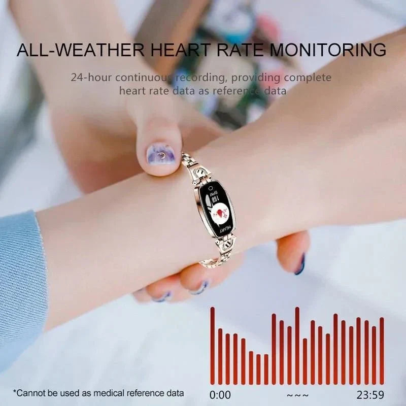 FitStyle Pulsera de Fitness Impermeable para Mujeres (IP67)