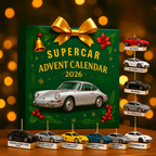 DRIVEVENTURE – Calendario de Adviento de Supercoches Limitado con 24 Modelos de Miniatura Precisos