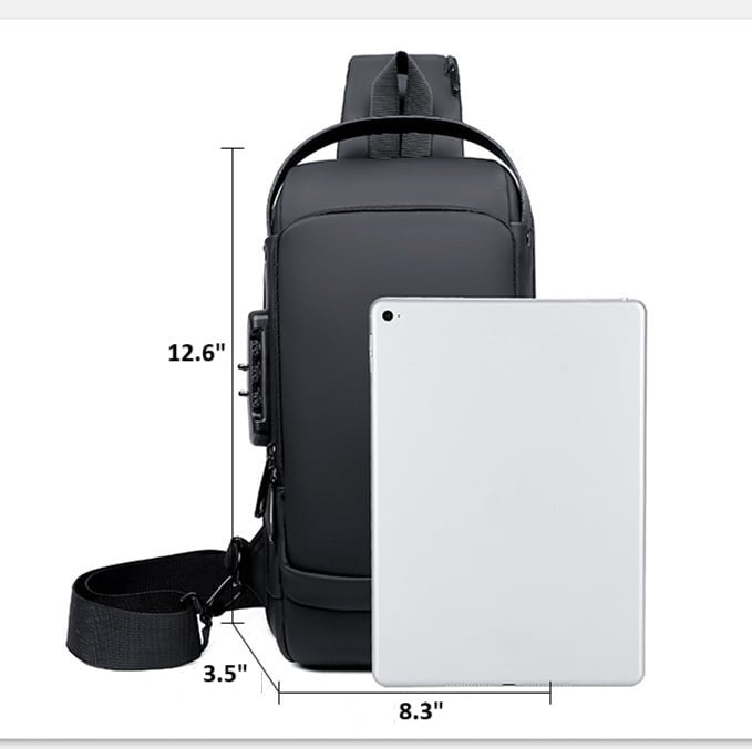 Bolso Cruzado Antirrobo | Landy Carry Without Worry | Oxford Impermeable | Puerto de Carga USB | Mochila Unisex para Viajes