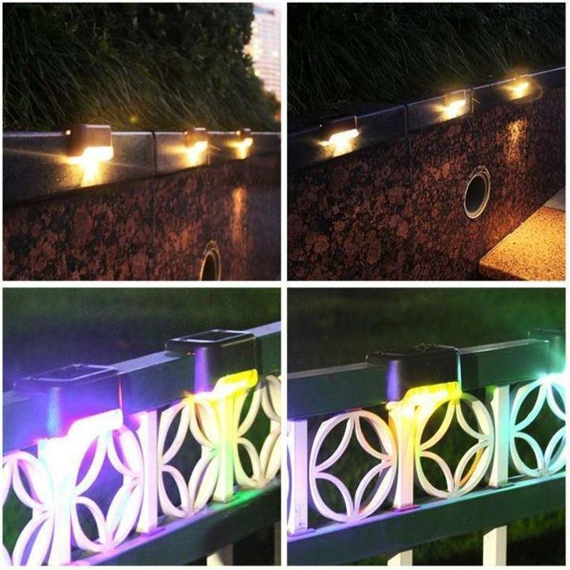 Luces Solares de Escalera Impermeables para Exterior (4 PCS)