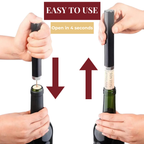 Sacacorchos de Presión de Aire WineLuxe – Acero Inoxidable y Diseño Ergonómico