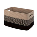 Cesta de Almacenamiento de Cuerda de Algodón Tejida