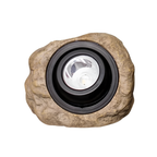 Lámpara solar exterior – iluminación estilo piedra natural