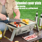 Parrilla plegable compacta – barbacoa práctica en cualquier lugar