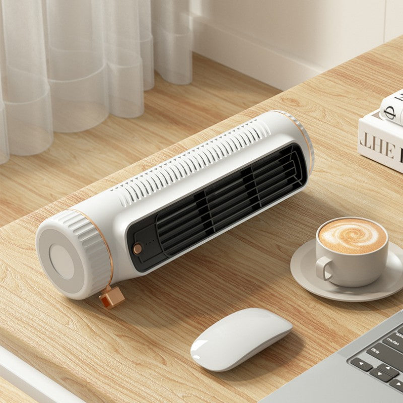 Ventilador Eléctrico Refrigerado Mini Silencioso de Escritorio