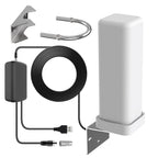 Antena Exterior Amplificada 360° Premium 2025 HDTV Rango Extra de 460 Millas