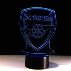 Lámpara de Ilusión Óptica 3D del Arsenal de Fútbol