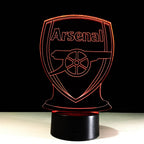 Lámpara de Ilusión Óptica 3D del Arsenal de Fútbol