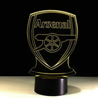 Lámpara de Ilusión Óptica 3D del Arsenal de Fútbol