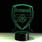 Lámpara de Ilusión Óptica 3D del Arsenal de Fútbol