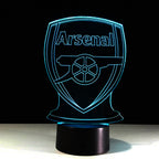 Lámpara de Ilusión Óptica 3D del Arsenal de Fútbol