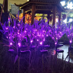 Moderna Luz Exterior LED de Lavanda Falsa Solar Impermeable de Acero Inoxidable PC y ABS para Jardín y Terraza