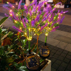 Moderna Luz Exterior LED de Lavanda Falsa Solar Impermeable de Acero Inoxidable PC y ABS para Jardín y Terraza