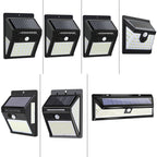 Simplicidad Moderna Solar Impermeable Sensor de Movimiento ABS Lámpara de Pared LED Rectangular para Patio Exterior