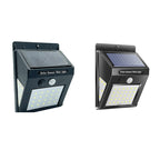 Simplicidad Moderna Solar Impermeable Sensor de Movimiento ABS Lámpara de Pared LED Rectangular para Patio Exterior