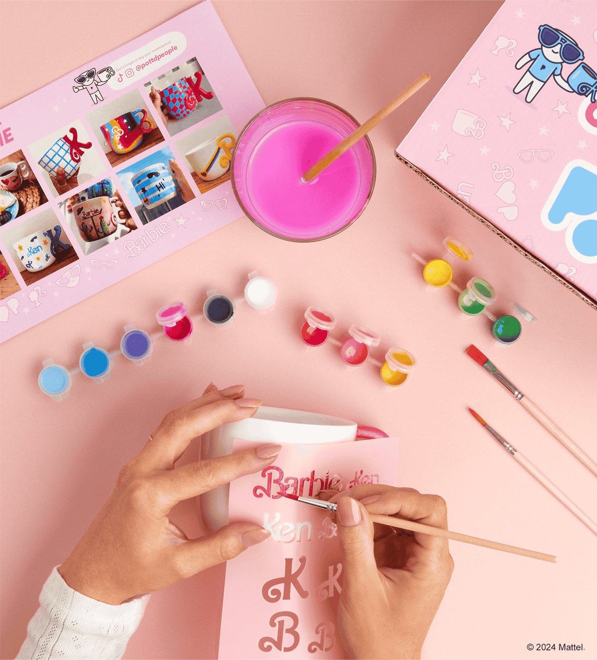 Set de pintura para tazas