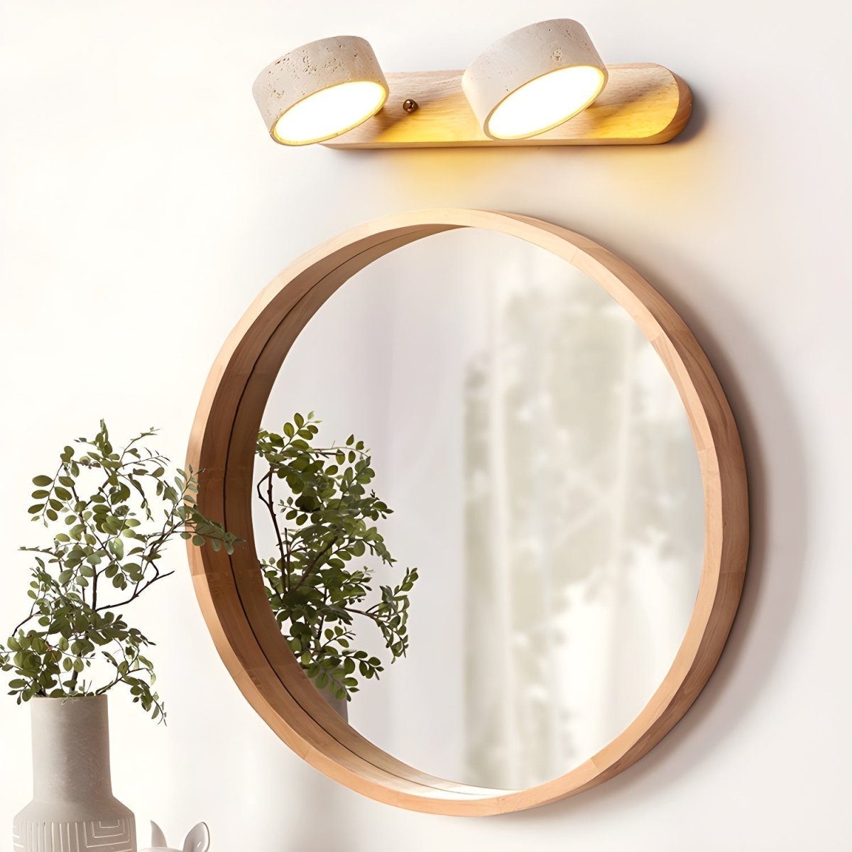 AVERRA – Applique murale LED en travertin pour un luxe architectural