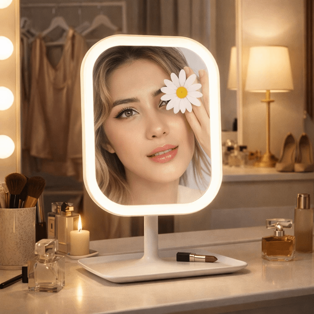 BEAUTYLICHT – Espejo de maquillaje LED con control táctil y 3 modos de luz