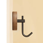 Gancho de Pared de Madera Autoadhesivo Redondo Chic