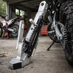 RIDERPRO - Soporte de Caballete de Metal de Alta Resistencia para Motocicleta, Soporte de Estacionamiento Lateral Estable