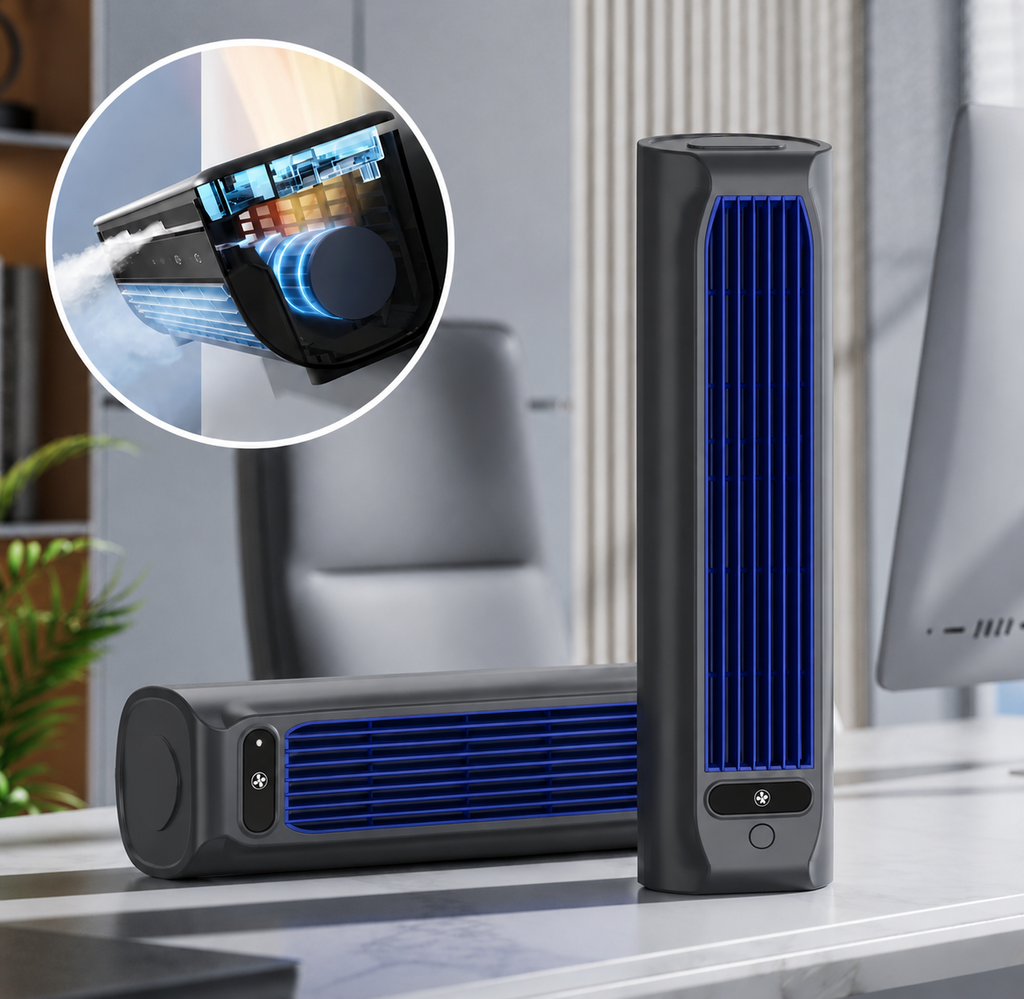 Aire acondicionado portátil recargable sin cable