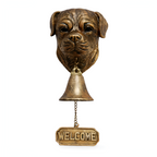 Solene - Campana de Puerta para Perro con Letrero de Bienvenida