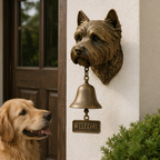 Solene - Campana de Puerta para Perro con Letrero de Bienvenida