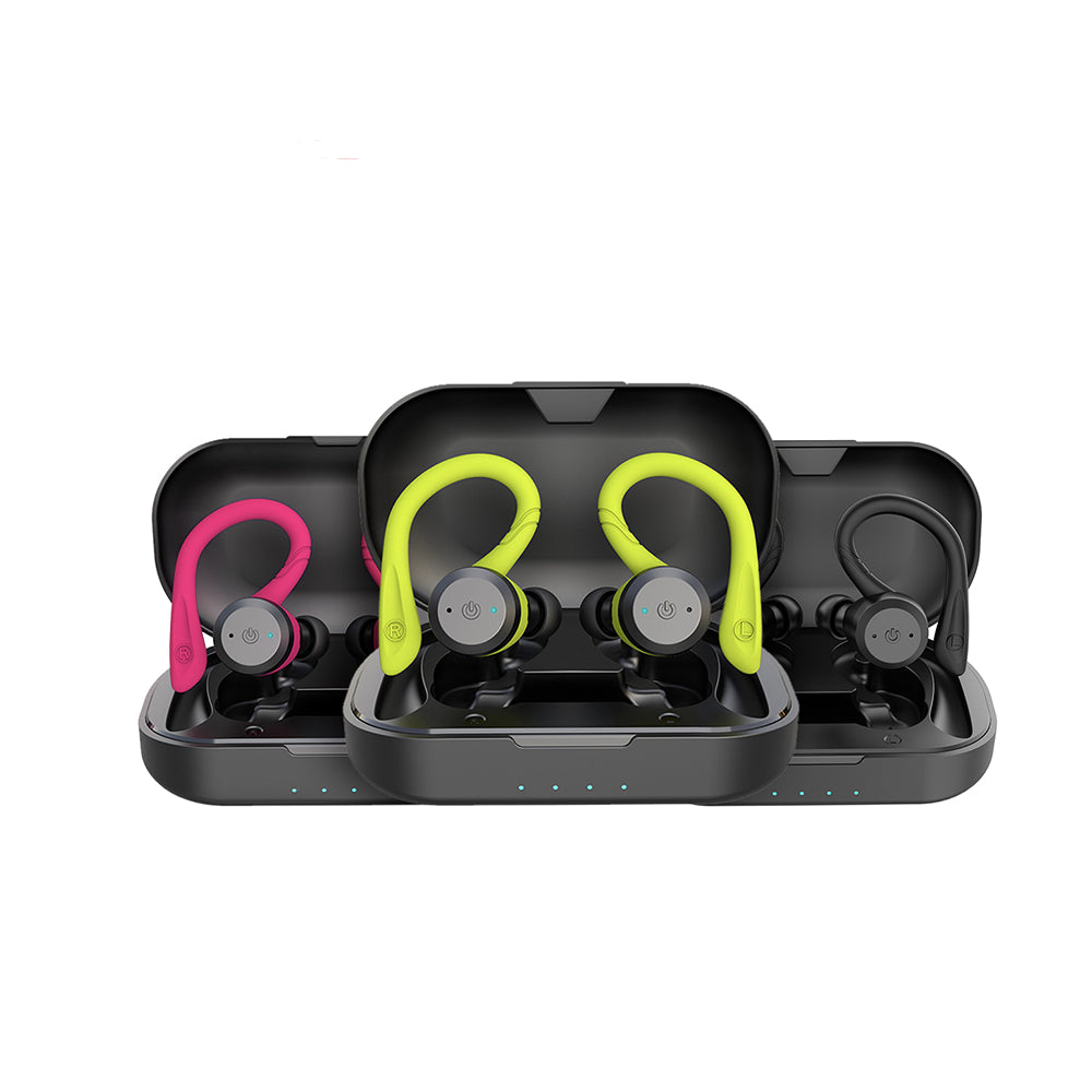 Auriculares Deportivos Impermeables AudioActive – 20 Horas de Reproducción y Bluetooth