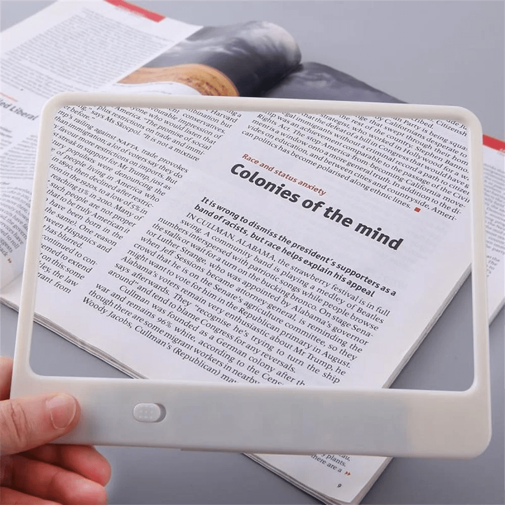 VISIONAID - Lupa iluminada LED 3x para una lectura cómoda
