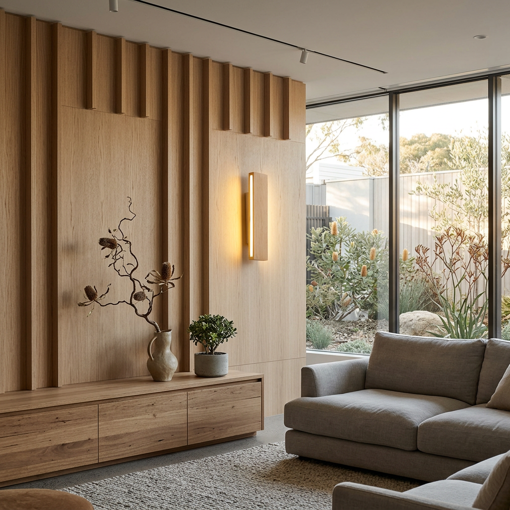 Aplique de Madera Japandi Arquitectónico