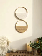 Conjunto de Tapices de Macramé Geométrico Artesanal