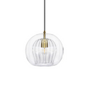 Doble Cristal Colgante – Cúpula Luminosa Estriada