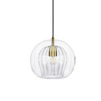 Doble Cristal Colgante – Cúpula Luminosa Estriada