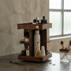 Carrousel de Vanity Rotatorio de Madera Heritage