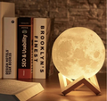Lámpara LED Luna Luz Nocturna Recargable Sin Cable, 16 Colores y Control Remoto