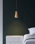 Lámpara Colgante de Cono de Madera Minimalista