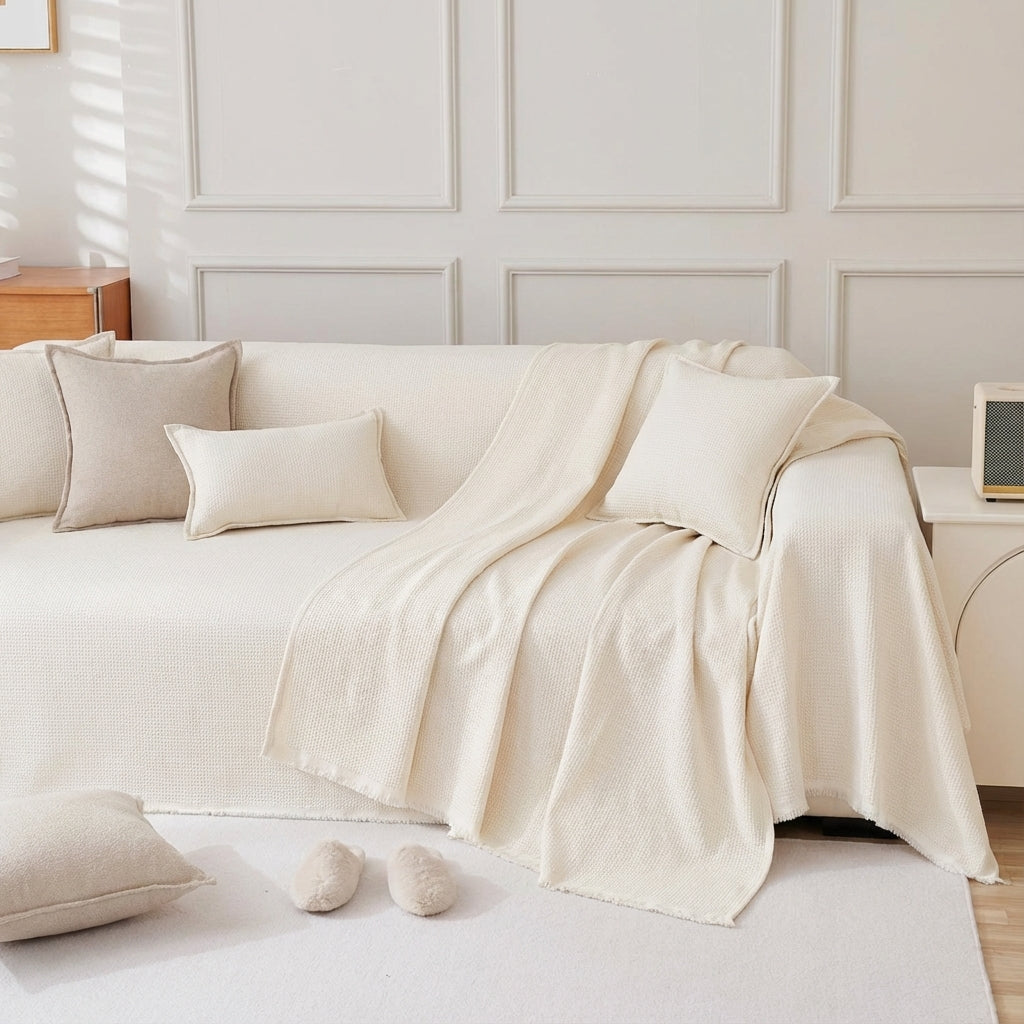 Mousoon Throw - Blanco Roto