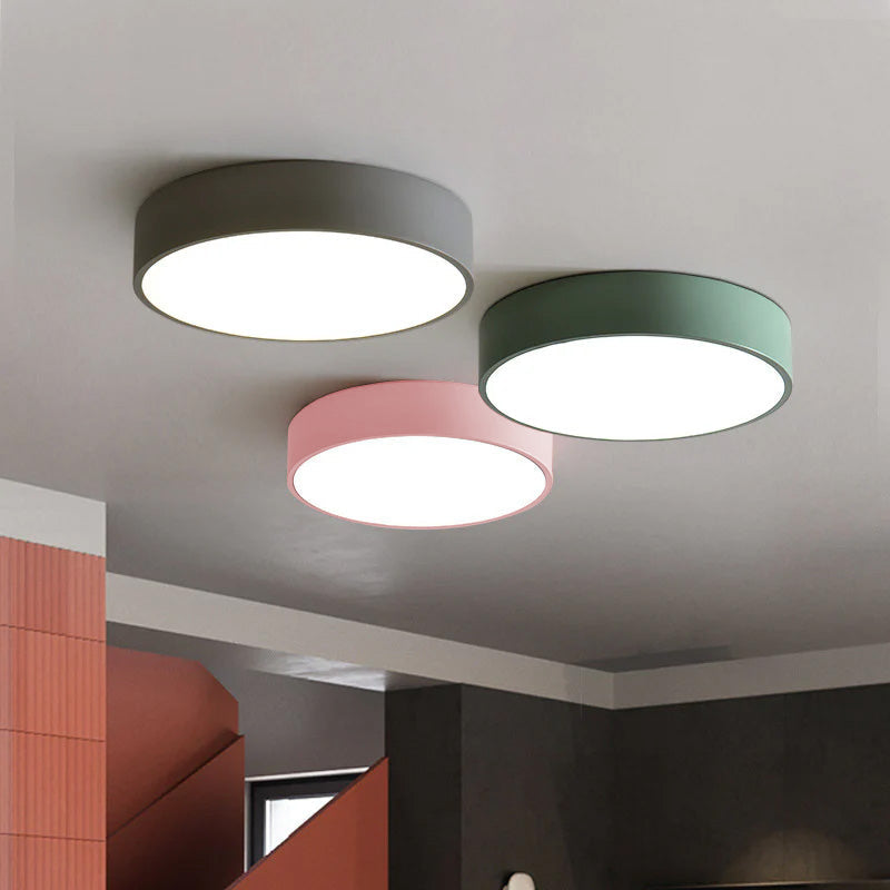 Lámpara de Techo Redonda Elegante - Disco LED Moderno