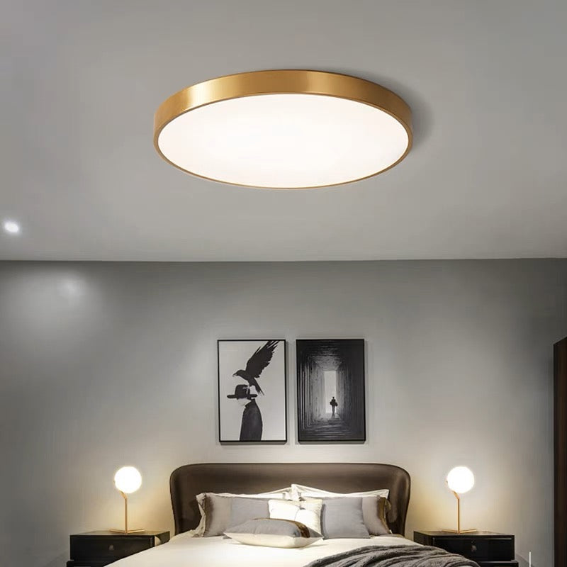 Lámpara de Techo Redonda Elegante - Disco LED Moderno
