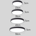 Lámpara de Techo Redonda Elegante - Disco LED Moderno