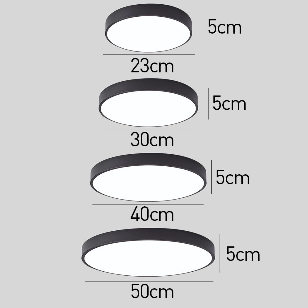 Lámpara de Techo Redonda Elegante - Disco LED Moderno