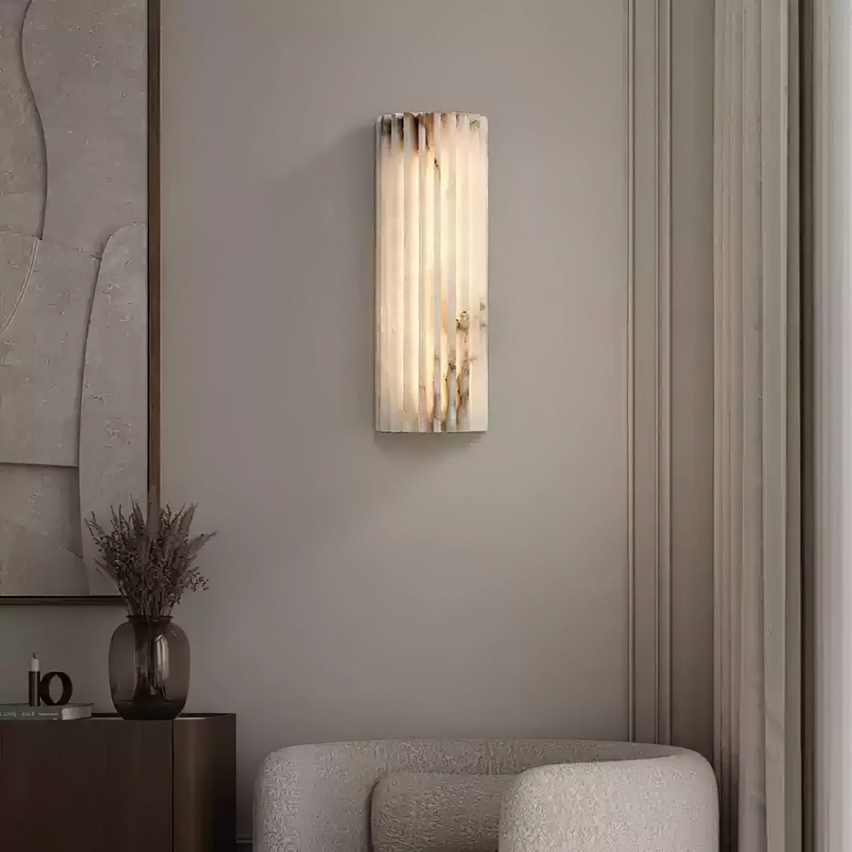Aplique de Pared Aplique de Pared LED Integrado de Alabastro