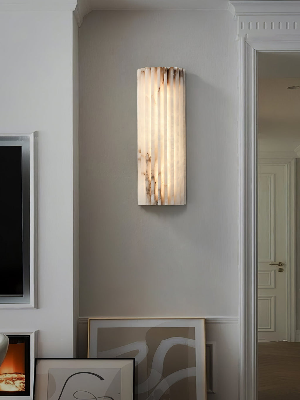 Aplique de Pared Aplique de Pared LED Integrado de Alabastro