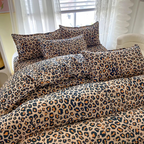 Funda de Edredón con Estampado de Leopardo