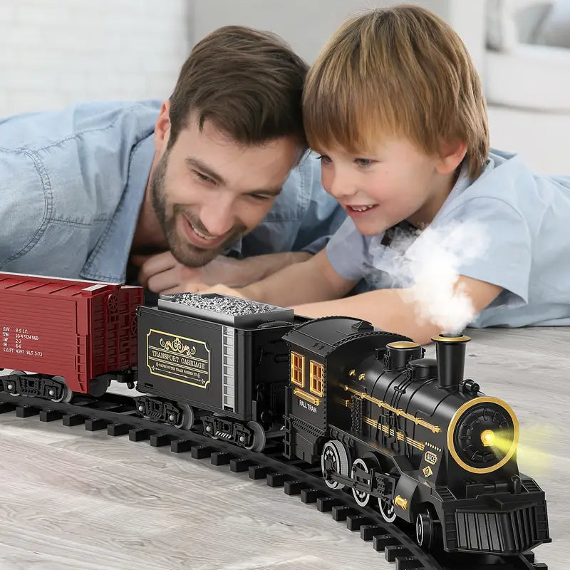 TrackMaster Pro - Set de tren eléctrico a pilas con sonidos realistas