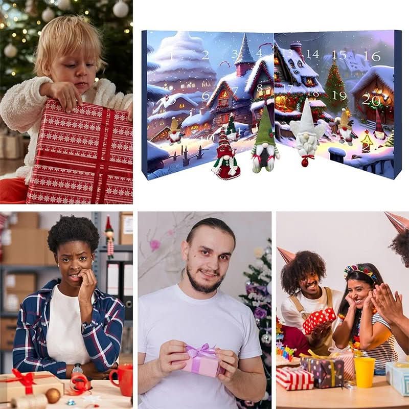 WINTERWHISP 2026 – Calendario de Adviento de peluche hecho a mano para recuerdos festivos